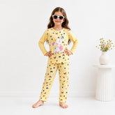 YELLOW RABBIT BUTTERFLY SHIRT KIDS WEAR