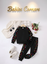 BLACK HEART KIDS WINTER PANEL TRACKSUIT