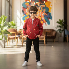 RED STRIPE PREMIUM WINTER KIDS TRACKSUITS