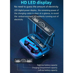 M19 Wireless Bluetooth Earbuds TWS Earphone Wireless Bluetooth 5.1Touch Control Headphones With Mic Waterproof With Flashlight Function