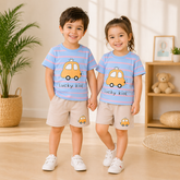 Lucky Kid Printed Short Sleeve Kids Wear