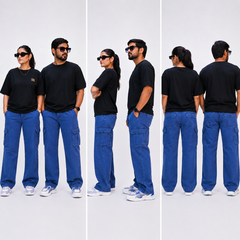Dark Blue Cargo Pants – Unisex