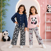 Pink Lovely Panda Set + Blue Crown Girl Set (Pack of 2)