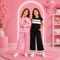 Pink Princess Set + Black Sando Set (Pack of 2)