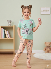 GOOD NIGHT BABY BLUE PRINTED KIDS WEAR