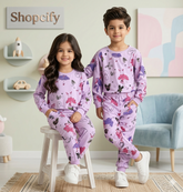NEW PURPEL LOVE CUTE PRINT Printed Kids Wear