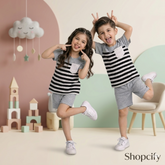 GREY CHECK SHIRT KIDS SHORT SLEEVE KIDS WEAR