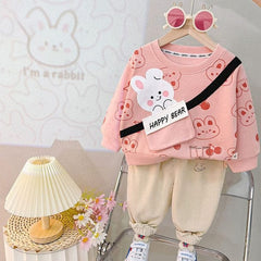 PEACH HAPPY WEAR KIDS WINTER PANEL TRACKSUIT