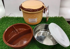 Double Layer Tiffon Lunch Box/Food Carrier (Mix/Random color) Shopcify