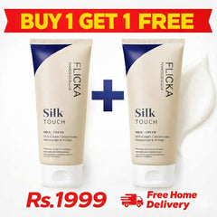 Buy 1 Get 1 Free Flicka Silk Touch - 3 in 1 Moisturizer,Primer & Sunscreen for Face - ORIGINAL BAR CODE SCAN