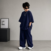 Blue Kids Baggy Co-Ord Set – Premium Casual Wear for Boys (1-10 Years)