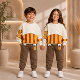 YELLOW CAT KIDS WINTER PANEL TRACKSUIT