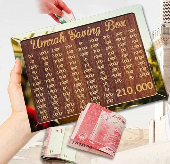 Umrah Saving Box - Save 210,000 for Umrah | Smart Money Saving Box