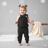 Black : POLKA DOT PRINTED KIDS WEAR