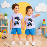 BLUE MONSTER TRUCK KIDS WEAR