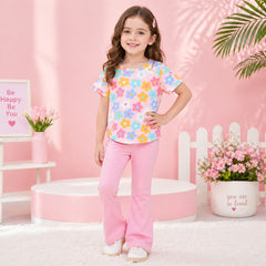 Charming PINK Cotton Jersey Playground Outfit for Kids
