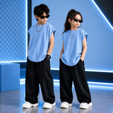 Sky Blue Korean Oversized Baggy Co-Ord Set