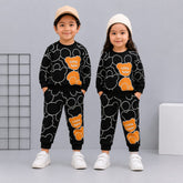 LITTLE BEAR BLACK WINTER PANEL TRACKSUIT