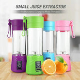 USB Chargeable Juicer Blender 6 Blades Portable Blender Mini 6 Blade Juicer Cup 380ml - Smoothie Maker Electric Travel Juicer Blender Machine Rechargeable Multicolour Shopcify