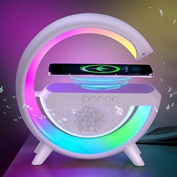 G Shaped Rgb Light Table Lamp With Wireless Charger Shopcify