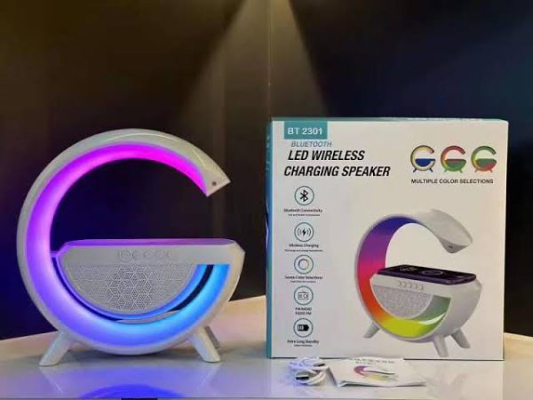 G Shaped Rgb Light Table Lamp With Wireless Charger Shopcify
