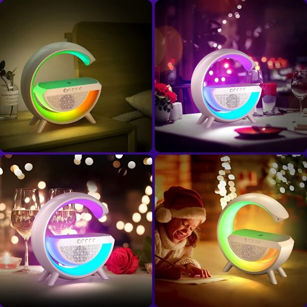 G Shaped Rgb Light Table Lamp With Wireless Charger Shopcify