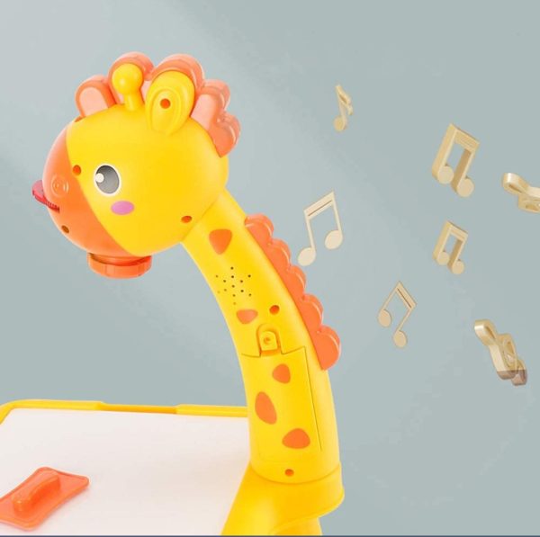 Mini Art Drawing Board Leds Projector Light Toy Children Kids Painting Table Small Desk (random Color) Shopcify