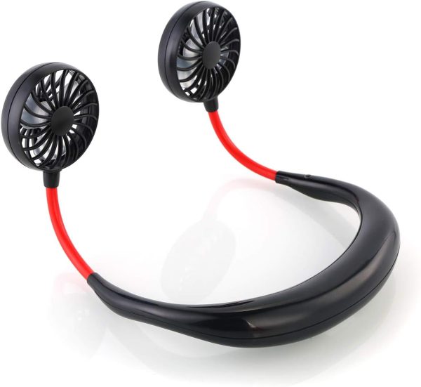 Mini Neck Fan , Portable Wearable Usb Rechargeable Personal Neck Fan