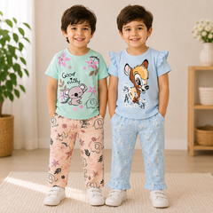Koala & Deer Half Sleeve Pajama Set (Pack of 2)