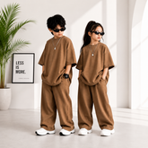 Brown Kids Baggy Co-Ord Set – Premium Casual Wear for Boys (1-10 Years)