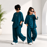 Zinc Blue Kids Baggy Co-Ord Set – Premium Casual Wear for Boys (1-10 Years)