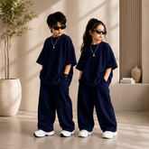 Blue Kids Baggy Co-Ord Set – Premium Casual Wear for Boys (1-10 Years)