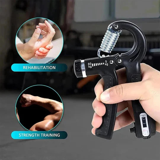Imported Adjustable Hand Power Exercise Gripper with Counter[random colour] Shopcify
