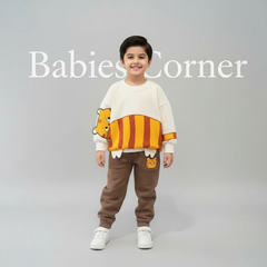 YELLOW CAT KIDS WINTER PANEL TRACKSUIT