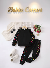 BLACK HEART KIDS WINTER PANEL TRACKSUIT