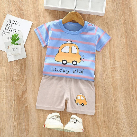 Lucky Kid Printed Short Sleeve Kids Wear