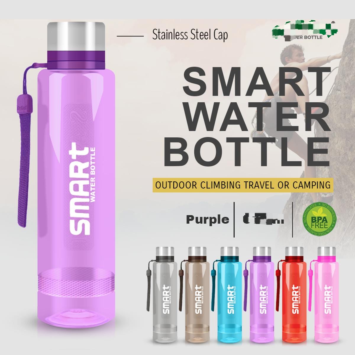 Plastic Solo Smart Water Bottle [random colour] Shopcify