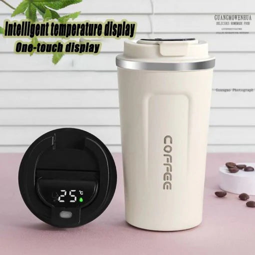 Smart Thermal Coffee Mug LED Temperature Display Insulated [random colour]