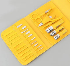 16 Pcs Manicure Set – Professional Nail Clippers Pedicure Kit+ FREE Ear Wax Cleaning Tool
