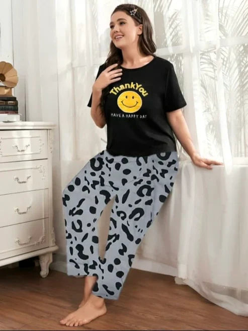 Thank You Printed Women's PJ Sets