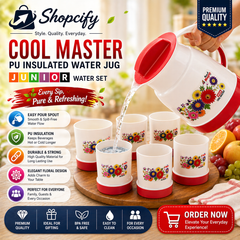 Premium Water Jug Glass Set (7 Pcs)