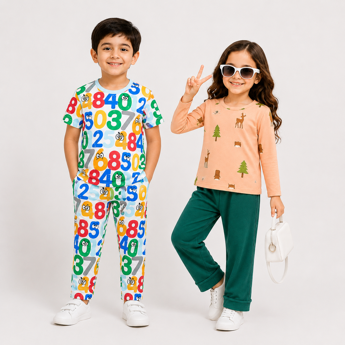 Colour Full Counting  + Peach  Bear And Tree  (Pack of 2)