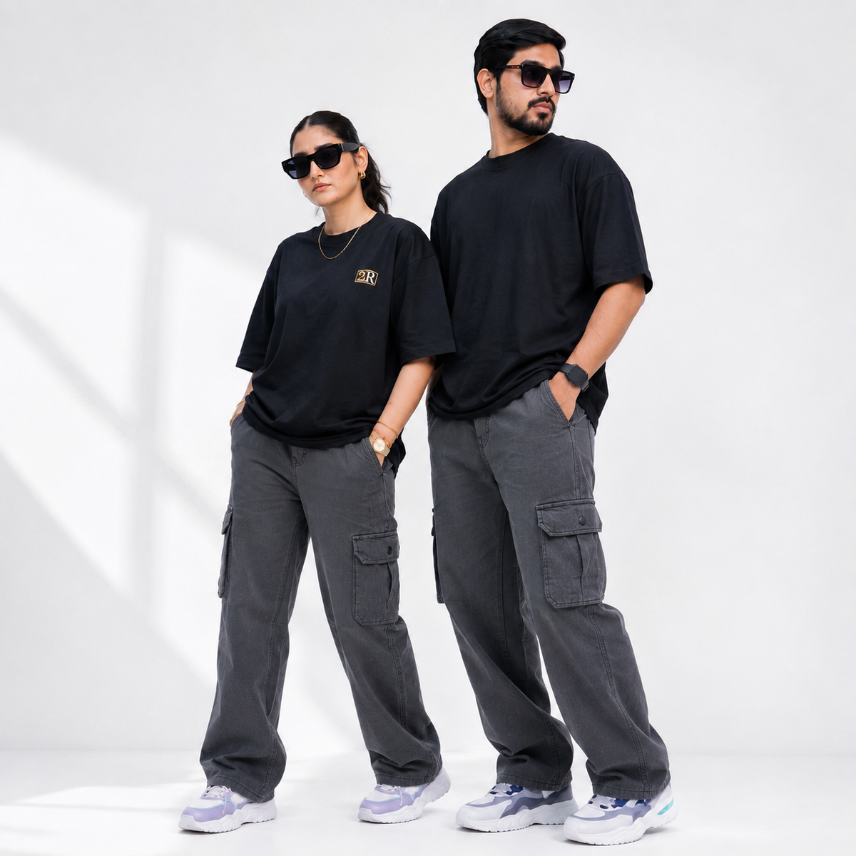 Gray Cargo Pants – Unisex