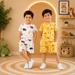 New Mini Dinosaurs  + Yellow Alphabet Splash SetShort Set (Pack of 2)