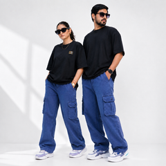 Dark Blue Cargo Pants – Unisex