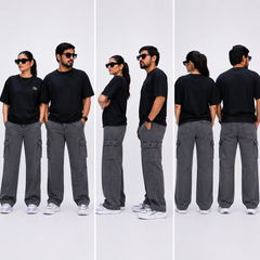 Gray Cargo Pants – Unisex