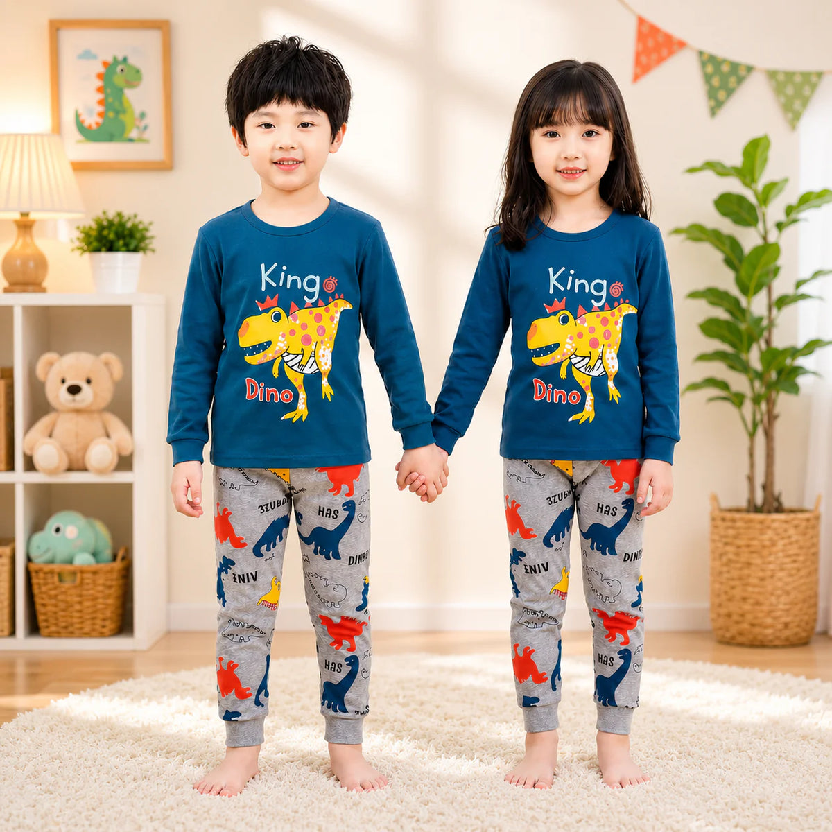 KING DINO PRINTED KIDS WEAR