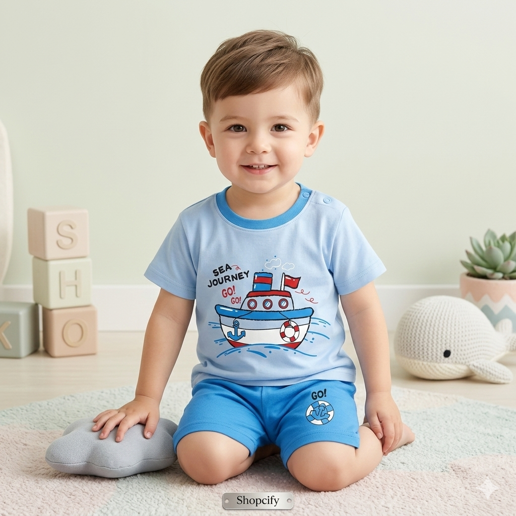BLUE SEA JOURNEY KIDS SHORT SLEEVE KIDS WEAR
