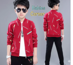RED STRIPE PREMIUM WINTER KIDS TRACKSUITS