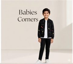 BLACK STRIPE PREMIUM WINTER KIDS TRACKSUITS
